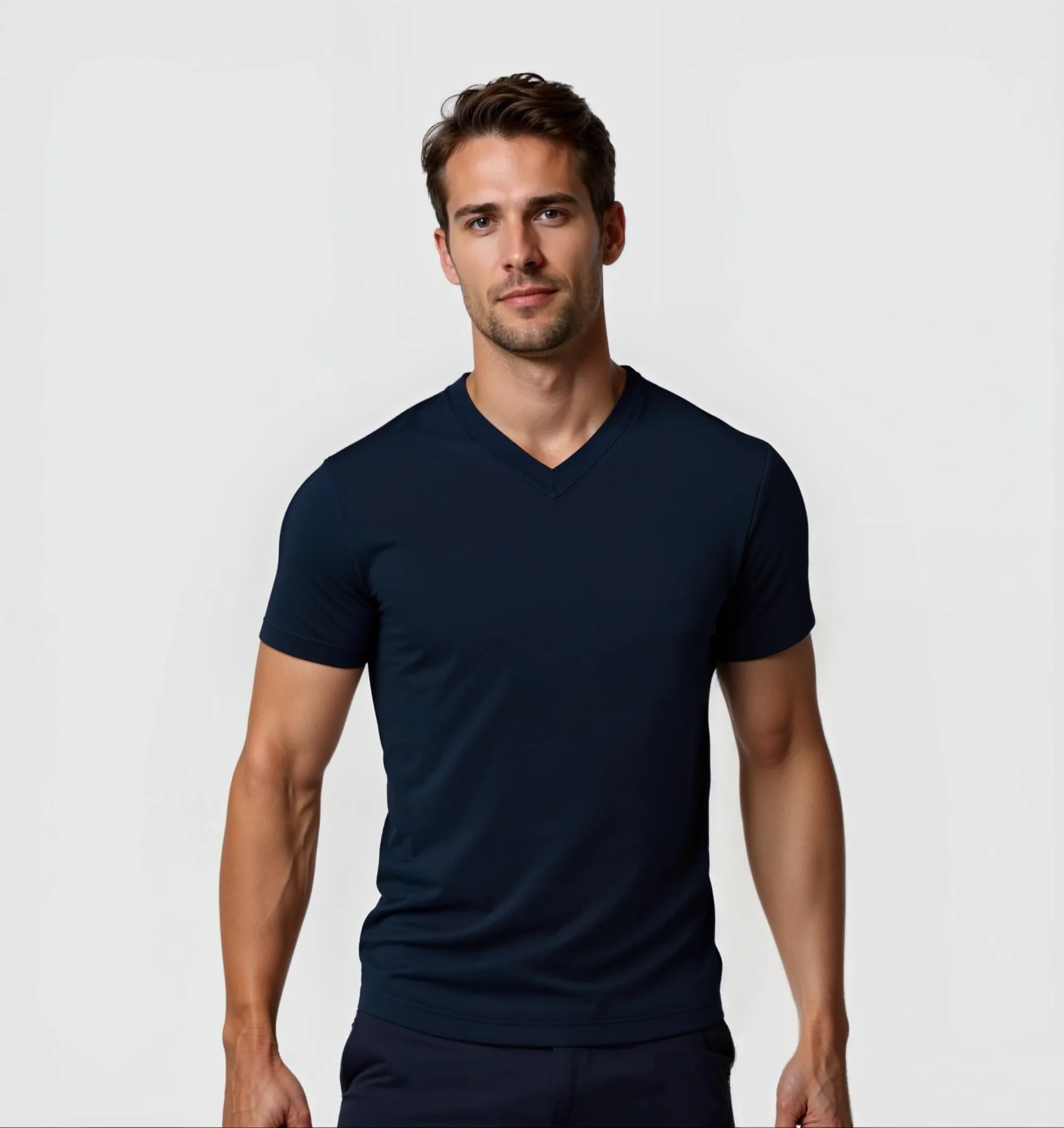 Pack da 3 Scollo V - Blu navy - Image 3