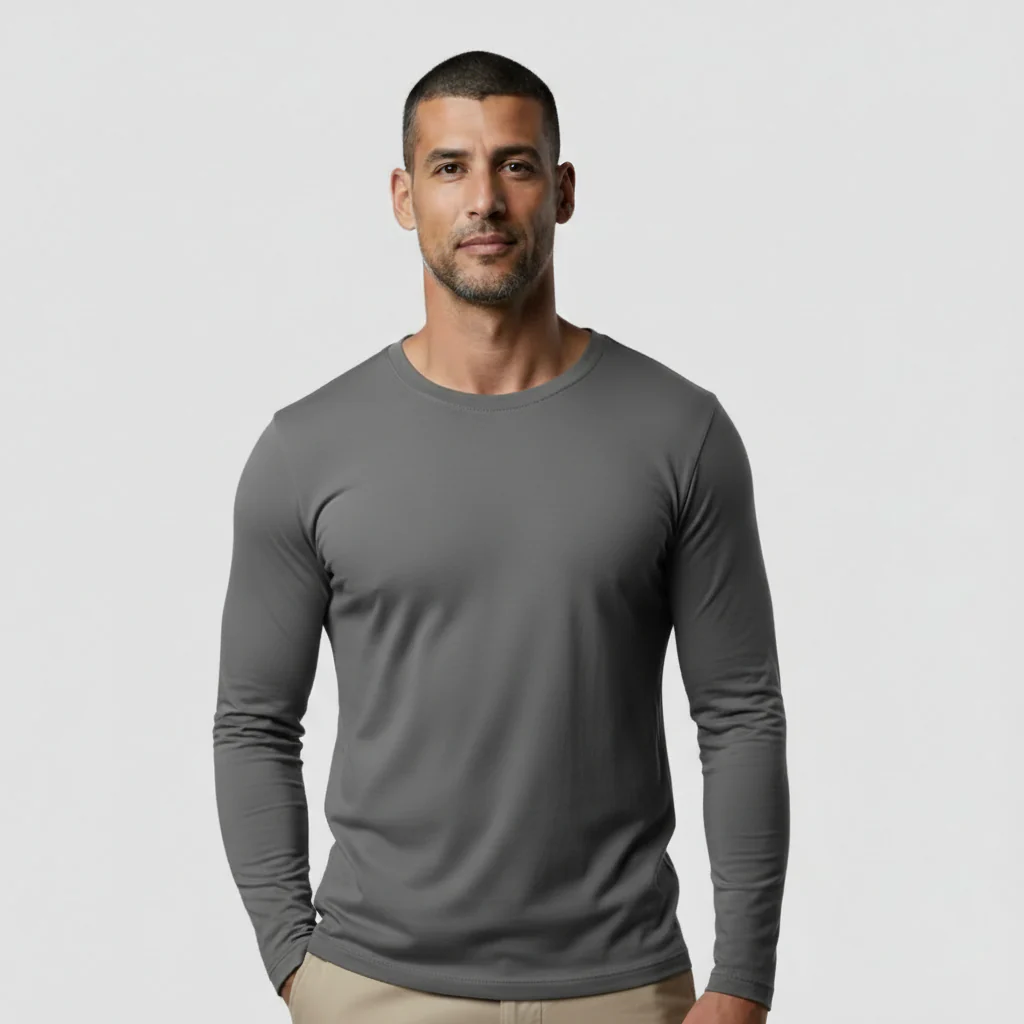 Pack da 4 Maniche Lunghe - Grigio - Image 3