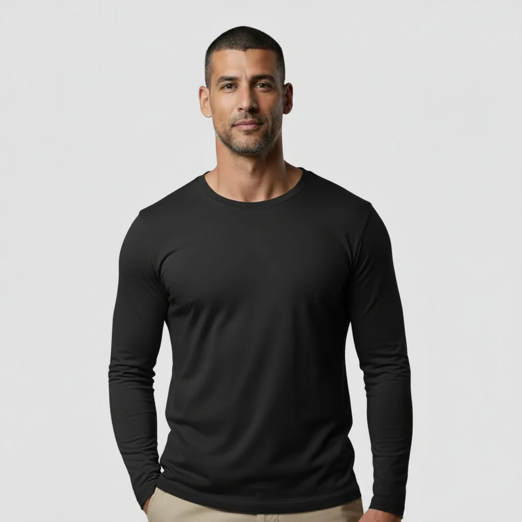 Pack da 4 Maniche Lunghe - Nero - Image 3