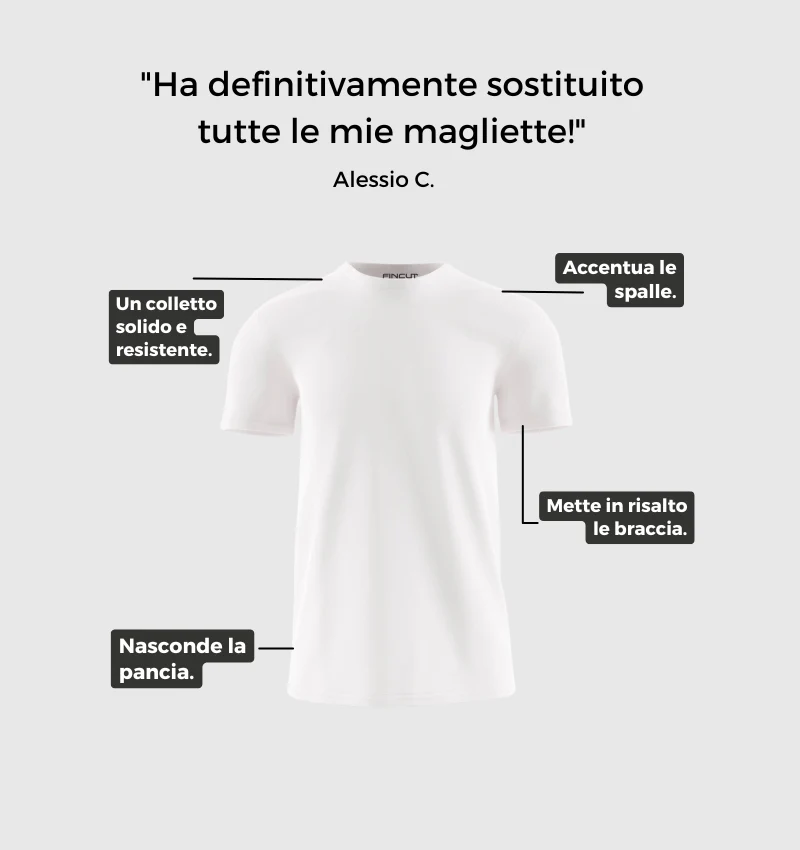 Maglietta Tech - Bianco - Image 5