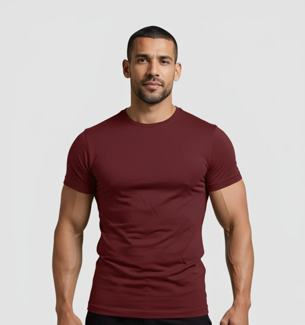 Maglietta Tech - Rosso bordeaux - Image 3