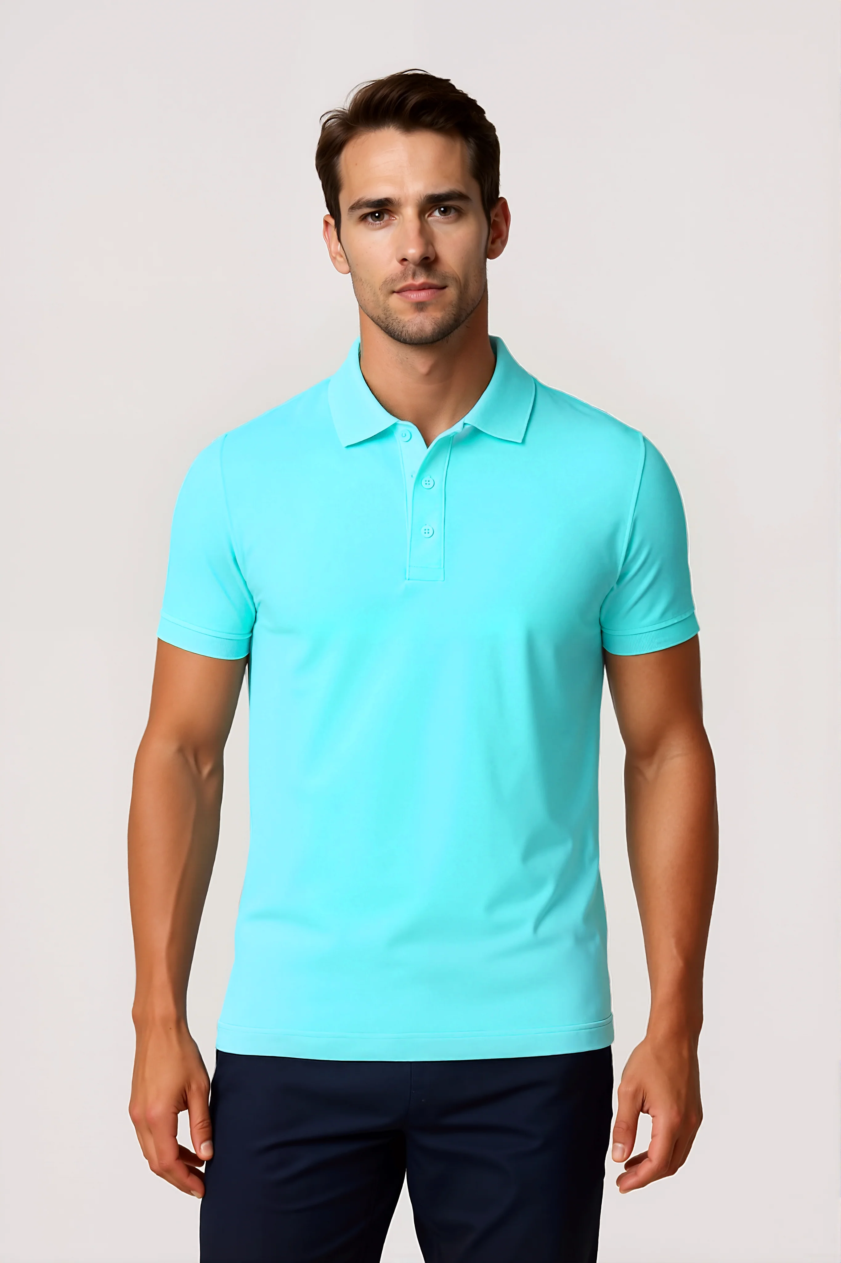 Polo - Blu turchese - Image 3